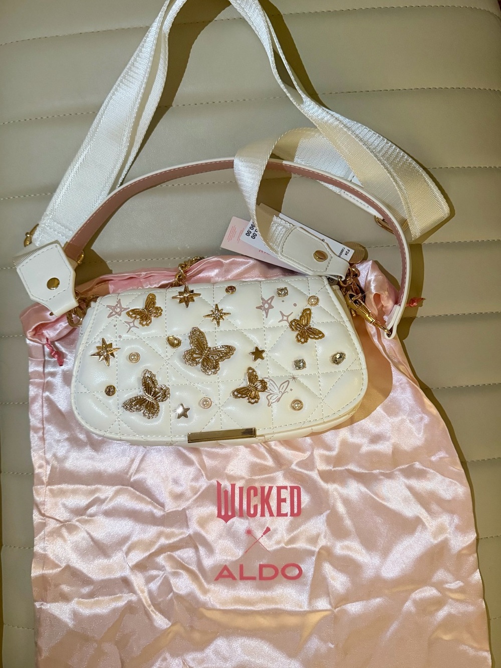 ALDO X WICKED GOODNEWSGLINDA SHOULDER BAG - PINK OVERFLOW